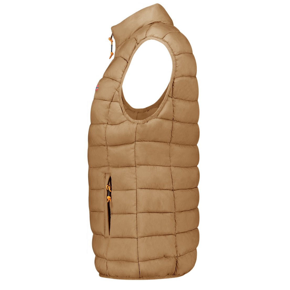 Geographical Norway VATIKOLOR Femme - Gilet Sans Manche avec Zip - Geographical Norway - S Taupe