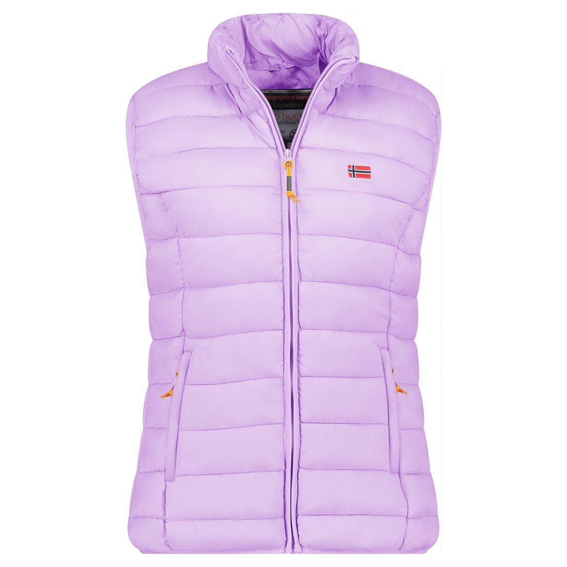 Geographical Norway VATIKOLOR Femme - Gilet Sans Manche avec Zip - Geographical Norway - S Parme