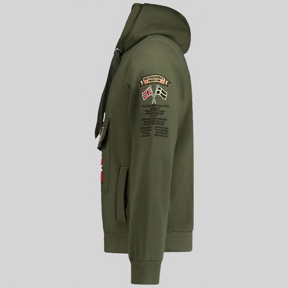 Gymclass Geo Norway Homme - Sweat à Capuche - Geographical Norway GYMCLASS_MEN_ROUGE_S_EO_SDB-GYMCLASS_MEN_NOIR_S_EO_SDB-GYMCLASS_MEN_MARINE_S_EO_SDB-GYMCLASS_MEN_GRIS_FONCE_M_EO_SDB-GYMCLASS_MEN_KAKI_L_EO_SDB