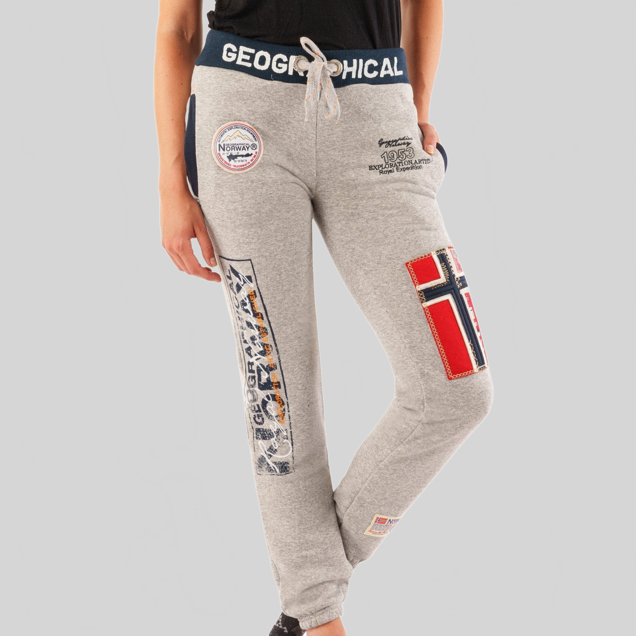 Geographical Norway Myer Femme - Pantalon de jogging bas resserré - Geographical Norway MYER_LADY_GRIS_CLAIR_S_EO_SDB-MYER_LADY_GRIS_CLAIR_M_EO_SDB-MYER_LADY_GRIS_CLAIR_L_EO_SDB-MYER_LADY_GRIS_CLAIR_XL_EO_SDB-MYER_LADY_GRIS_CLAIR_XXL_EO_SDB-MYER_LADY_NOIR_S_EO_SDB-MYER_LADY_NOIR_M_EO_SDB-MYER_LADY_NOIR_L_EO_SDB-MYER_LADY_NOIR_XL_EO_SDB-MYER_LADY_NOIR_XXL_EO_SDB