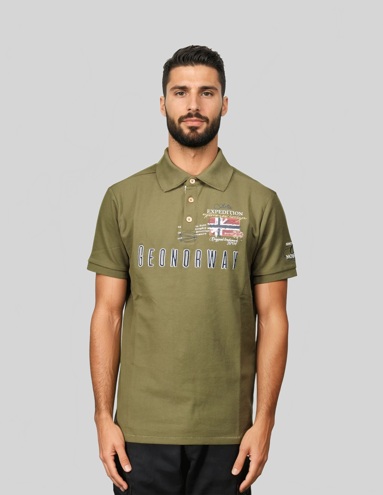 Geographical Norway KASON Hombre - Polo manga corta 100% Algodón - Geographical Norway KASON_MEN_GRIS_CLAIR_S_S_SDB-KASON_MEN_BLANC_S_SDB-KASON_MEN_GRIS_CLAIR_M_SDB-KASON_MEN_BLANC_M_SDB-KASON_MEN_GRIS_CLAIR_L_SDB-KASON_MEN_BLANC_L_SDB-KASON_MEN_GRIS_CLAIR_XL_SDB-KASON_MEN_BLANC_XL_SDB-KASON_MEN_GRIS_CLAIR_XXL_SDB-KASON_MEN_BLANC_XXL_SDB