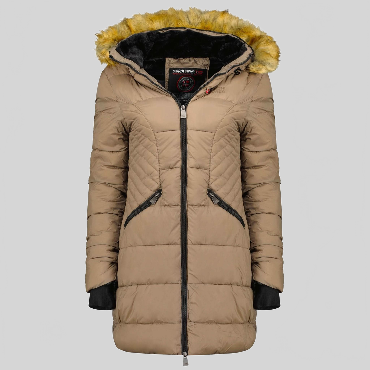 Geographical Norway Biene Frau - Warmer Parka mit Kapuze - Geographical Norway ABEILLE_LADY_KAKI_S_SDB-ABEILLE_LADY_MARINE_S_SDB-ABEILLE_LADY_NOIR_S_SDB-.BIENE_LADY_TAUPE_S_SDB- BIENE_LADY_KAKI_M_SDB- BIENE_LADY_MARINE_M_SDB- BIENE_LADY_SCHWARZ_M_SDB- BIENE_LADY_TAUPE_M_SDB- BIENE_LADY_KAKI_L_SDB- BIENE_LADY_MARINE_L_SDB