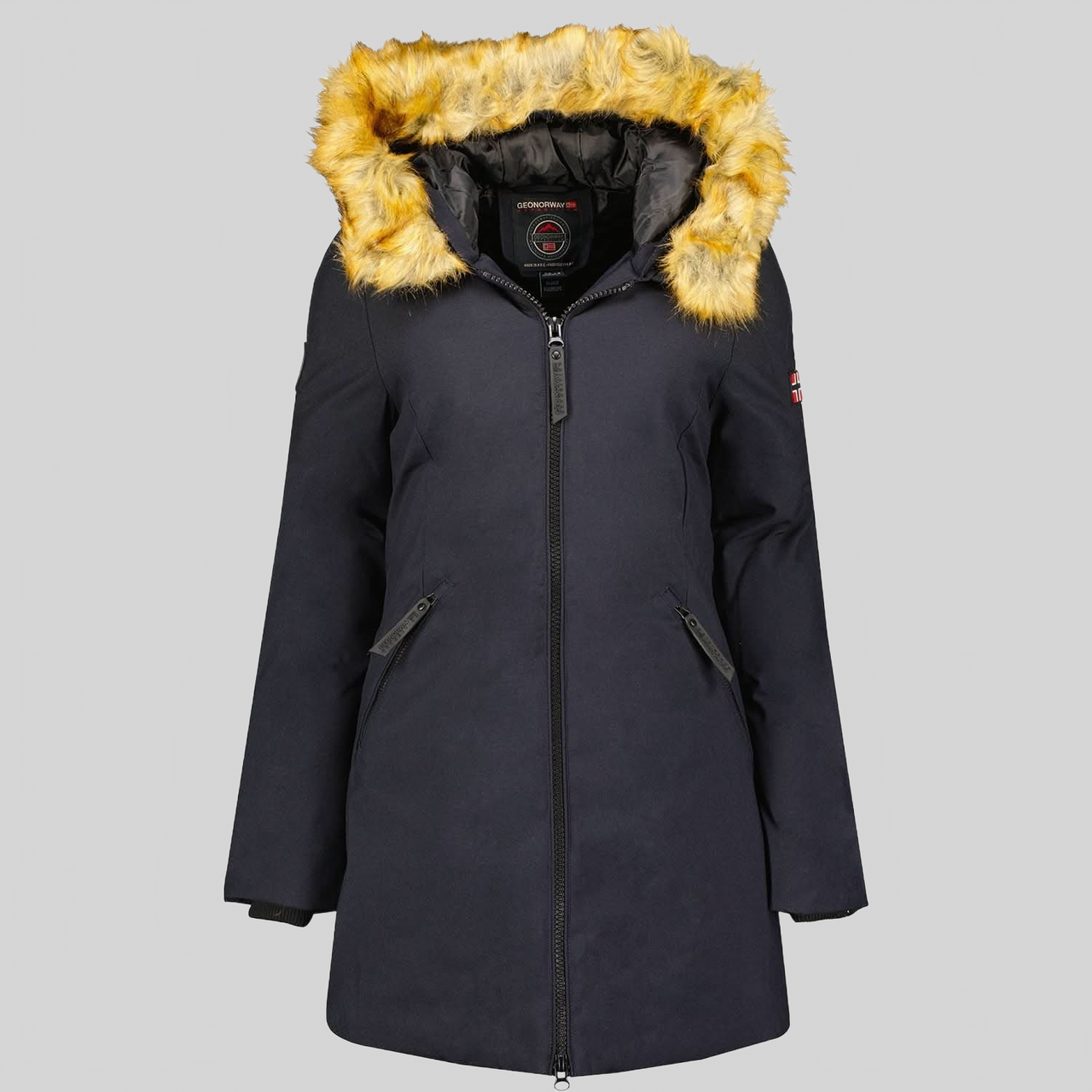 Geographical Norway Adelaide Femme - Parka à capuche, fourrure et poches - Geographical Norway ADELAIDE_LADY_MARINE_S_SDB-ADELAIDE_LADY_MARINE_M_SDB-ADELAIDE_LADY_MARINE_L_SDB-ADELAIDE_LADY_MARINE_XL_SDB-ADELAIDE_LADY_MARINE_XXL_SDB-ADELAIDE_LADY_NOIR_S_SDB-ADELAIDE_LADY_NOIR_M_SDB-ADELAIDE_LADY_NOIR_L_SDB-ADELAIDE_LADY_NOIR_XL_SDB-ADELAIDE_LADY_NOIR_XXL_SDB
