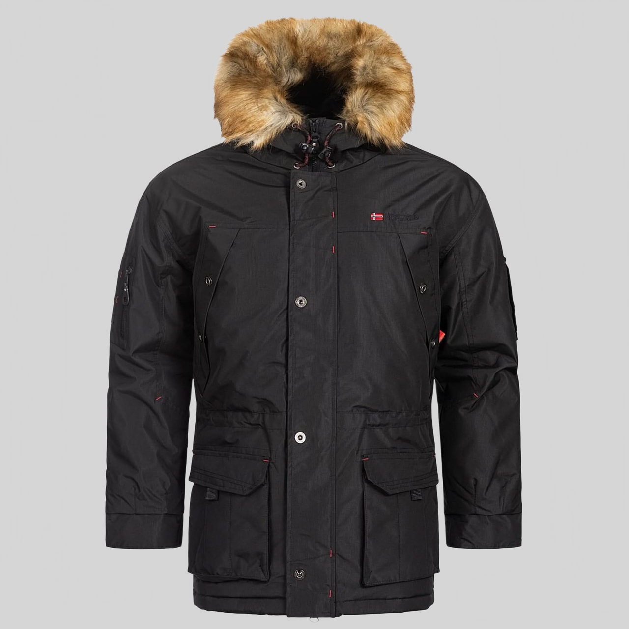 Geographical Norway Abiosaure Men - Warm hooded parka - Geographical Norway ABIOSAURE_MEN_GRIS_FONCE_SDB-ABIOSAURE_MEN_GRIS_FONCE_M_SDB-ABIOSAURE_MEN_GRIS_FONCE_L_SDB-ABIOSAUR_MEN_GRIS_FONCE_XL_SDB-ABIOSAUR_MEN_GRIS_FONCE_XXL_SDB-ABIOSAUR_MEN_GRIS_FONCE_3XL_SDB-ABIOSAUR_MEN_KAKI_S_SDB-ABIOSAUR_MEN_KAKI_M_SDB-ABIOSAUR_MEN_KAKI_L_SDB-ABIOSAUR_MEN_KAKI_XL_SDB