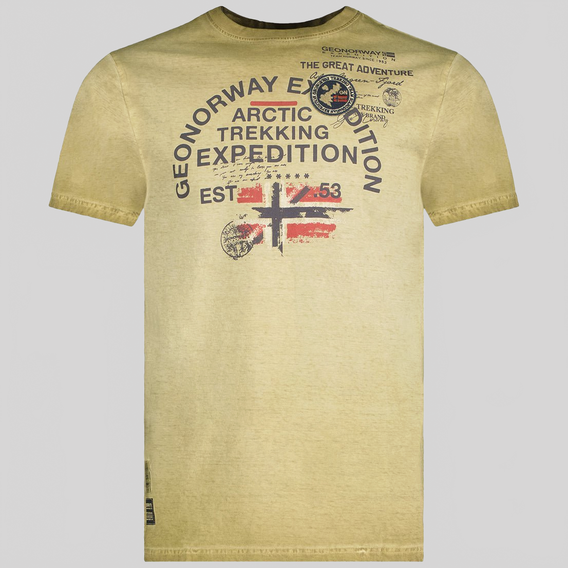 Geographical Norway Geographical Norway Jergen - Camiseta hombre, cuello redondo, manga corta - Geographical Norway JERGEN_MEN_GRIS_CLAIR_XXL_SDB-JERGEN_MEN_KAKI_M_SDB-JERGEN_MEN_MARINE_M_SDB-JERGEN_MEN_KAKI_L_SDB-JERGEN_MEN_MARINE_L_SDB-JERGEN_MEN_KAKI_XL_SDB-JERGEN_MEN_MARINE_XL_SDB-JERGEN_MEN_KAKI_XXL_SDB-JERGEN_MEN_MARINE_XXL_SDB-JERGEN_MEN_KAKI_3XL_SDB