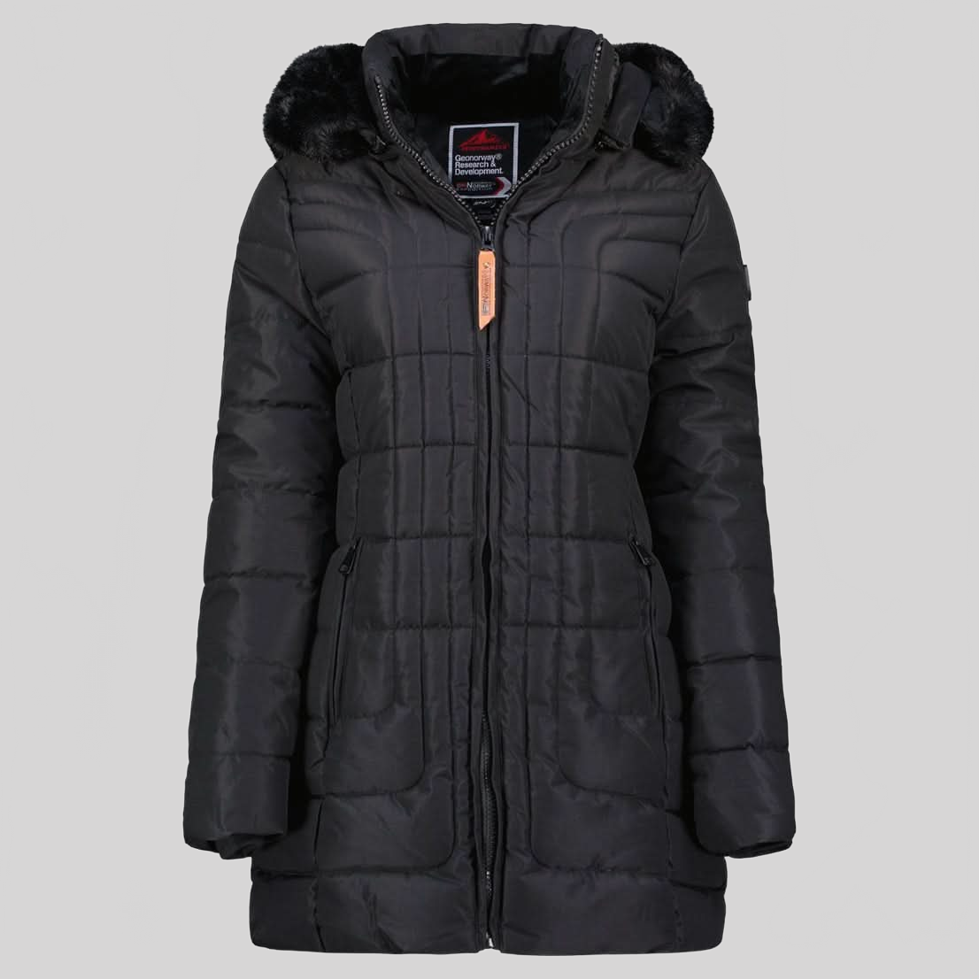 Geographical Norway Bracelet - Langer Damenparka mit abnehmbarer Kapuze, Reißverschlusstaschen - Geographical Norway BRACELET_LADY_MARINE_S_SDB-BRACELET_LADY_MARINE_M_SDB-BRACELET_LADY_MARINE_L_SDB-BRACELET_LADY_MARINE_XL_SDB-...ARMBAND_LADY_SCHWARZ_S_SDB-ARMBAND_LADY_SCHWARZ_M_SDB-ARMBAND_LADY_SCHWARZ_L_SDB-ARMBAND_LADY_SCHWARZ_XL_SDB-ARMBAND_LADY_SCHWARZ_XXL_SDB