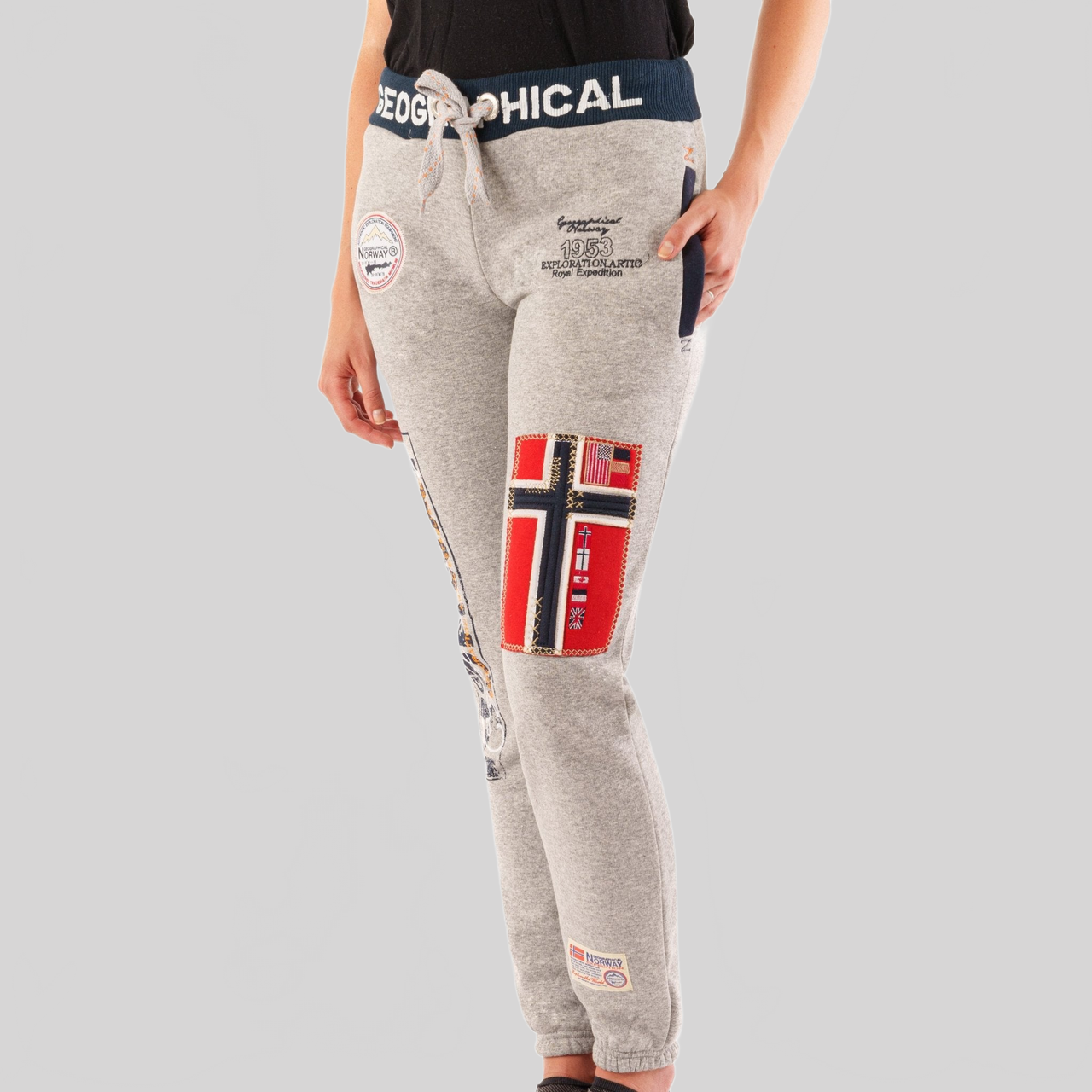 Geographical Norway Myer Femme - Pantalon de jogging bas resserré - Geographical Norway MYER_LADY_GRIS_CLAIR_S_EO_SDB-MYER_LADY_GRIS_CLAIR_M_EO_SDB-MYER_LADY_GRIS_CLAIR_L_EO_SDB-MYER_LADY_GRIS_CLAIR_XL_EO_SDB-MYER_LADY_GRIS_CLAIR_XXL_EO_SDB-MYER_LADY_NOIR_S_EO_SDB-MYER_LADY_NOIR_M_EO_SDB-MYER_LADY_NOIR_L_EO_SDB-MYER_LADY_NOIR_XL_EO_SDB-MYER_LADY_NOIR_XXL_EO_SDB