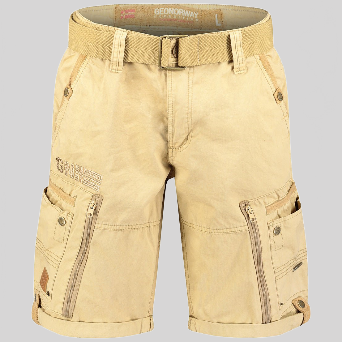 Geographical Norway Passpartout Homme - Comfortable Bermuda Shorts - Geographical Norway PASSPARTOUT_MEN_BEIGE_MEO_SDB-PASSPARTOUT_MEN_BEIGE_L_EO_SDB-PASSPARTOUT_MEN_BEIGE_XL_EO_SDB-PASSPARTOUT_MEN_BEIGE_XXL_EO_SDB-PASSPARTOUT_MEN_BEIGE_3XL_EO_SDB