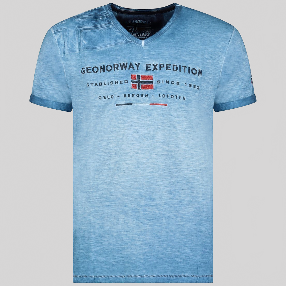 Geographical Norway Jiwash Homme - T-shirt homme col V - Geographical Norway JIWASH_MEN_BLANC_BLEU_ROYAL_XL_SDB-JIWASH_MEN_BLANC_BLEU_ROYAL_XXL_SDB-JIWASH_MEN_BEIGE_M_SDB-JIWASH_MEN_BEIGE_L_SDB-JIWASH_MEN_BEIGE_XL_SDB-JIWASH_MEN_BEIGE_XXL_SDB-JIWASH_MEN_BLEU_M_SDB-JIWASH_MEN_BLEU_L_SDB-JIWASH_MEN_BLEU_3XL_SDB-JIWASH_MEN_GRIS_FONCE_M_SDB