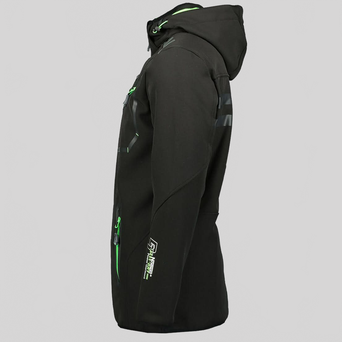 Geographical Norway Royaute Homme - Softshell Schwarz Grün - Geographical Norway - S Schwarz Grün
