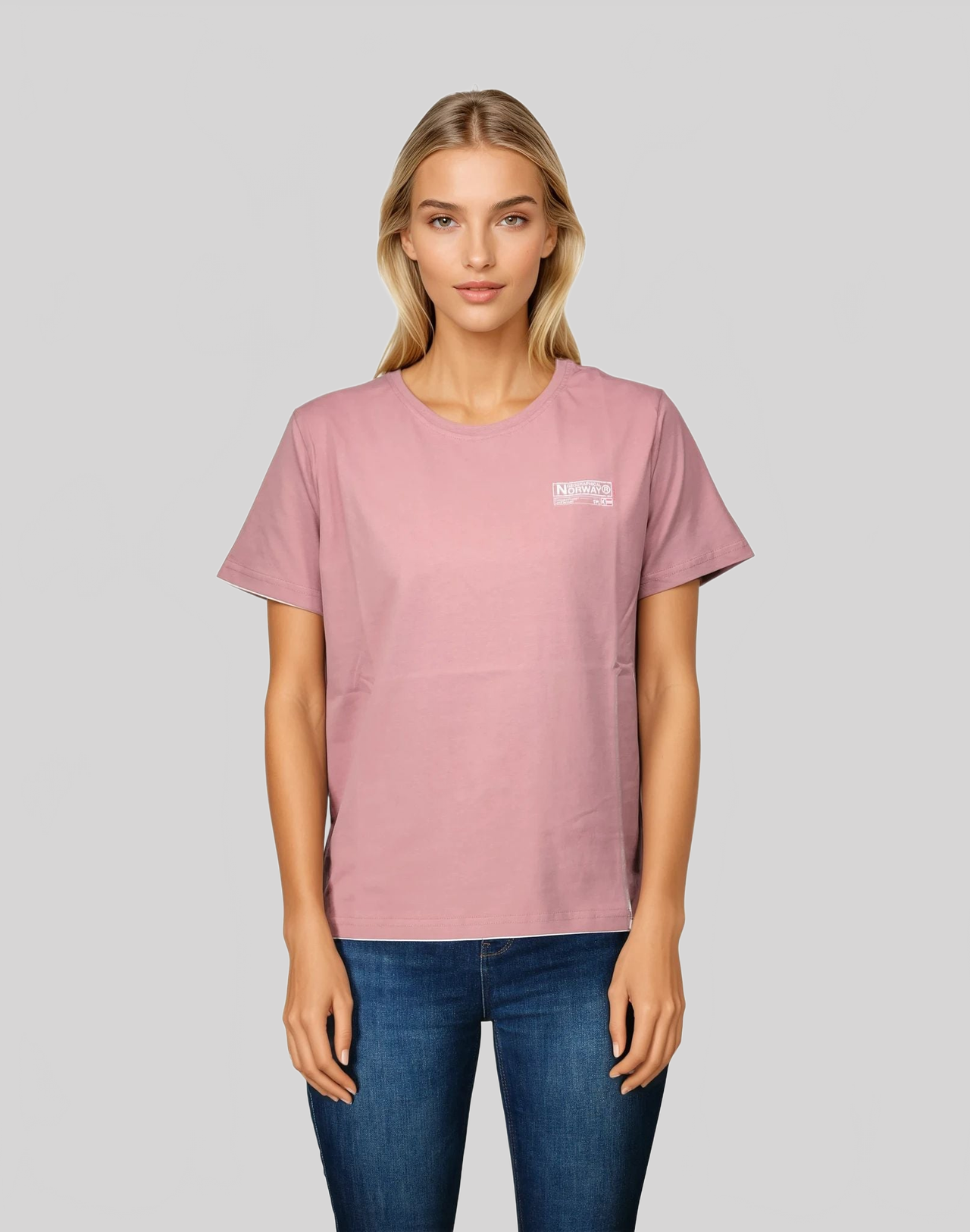 Geographical Norway Jilva Women - Front print T-shirt - Geographical Norway JILVA_LADY_ROSE_POUDRE_S_SDB-JILVA_LADY_ROSE_POUDRE_M_SDB-JILVA_LADY_ROSE_POUDRE_L_SDB-JILVA_LADY_ROSE_POUDRE_XL_SDB-JILVA_LADY_ROSE_POUDRE_XXL_SDB-JILVA_LADY_BEIGE_S_SDB-JILVA_LADY_BEIGE_M_SDB-JILVA_LADY_BEIGE_L_SDB-JILVA_LADY_BEIGE_XL_SDB-JILVA_LADY_BEIGE_XXL_SDB