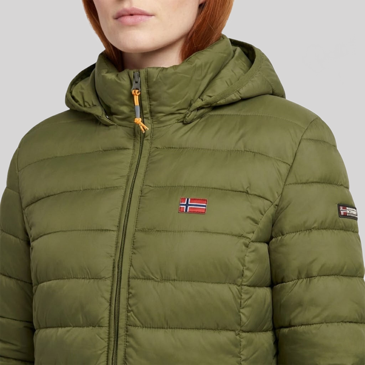 Geographical Norway ATIKOLOR LONG HOOD Mujer - Chaqueta Beige