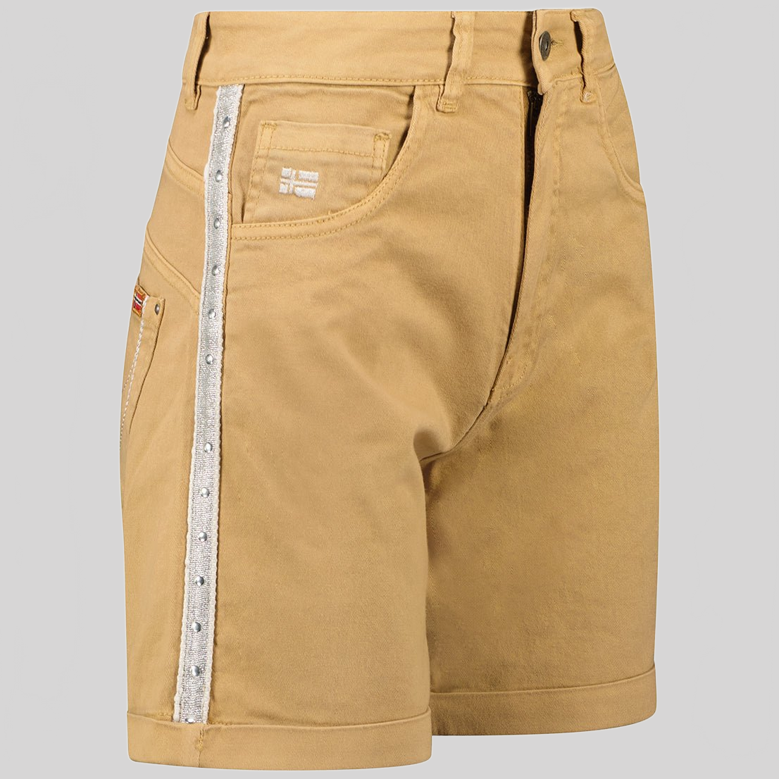 Geographical Norway Perlate Femme - Bermuda con tasche e bandiere - Geographical Norway PERLATE_LADY_BEIGE_SDB-PERLATE_LADY_BEIGE_M_SDB-PERLATE_LADY_BEIGE_L_SDB-PERLATE_LADY_BEIGE_XL_SDB-PERLATE_LADY_BEIGE_XXL_SDB-PERLATE_LADY_GREY_LIGHT_SDB-PERLATE_LADY_GREY_LIGHT_M_SDB-PERLATE_LADY_GREY_LIGHT_L_SDB-PERLATE_LADY_GREY_LIGHT_XL_SDB-PERLATE_LADY_GREY_LIGHT_XXL_SDB