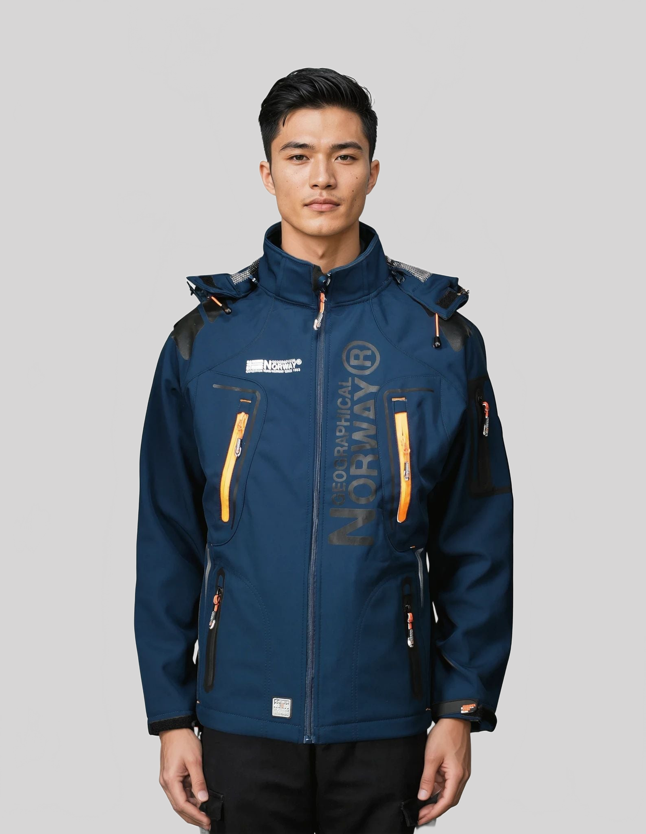 Geographical Norway Techno Homme - Blouson Softshell - Geographical Norway - S Marine Noir
