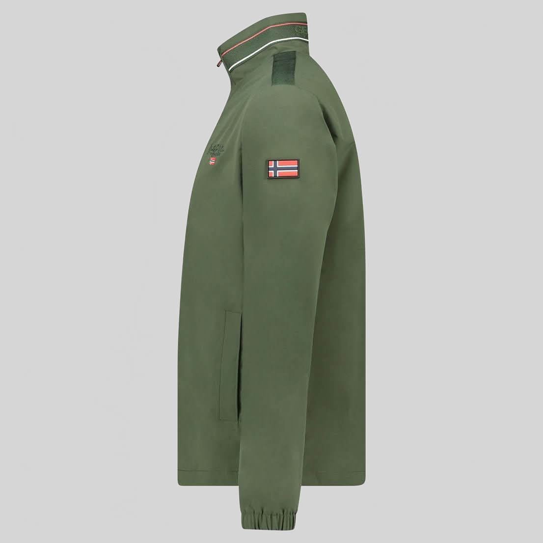 Geographical Norway Birmo Hombre - Chaqueta ligera repelente al agua con cuello alto - Geographical Norway BIRMO_MEN_KAKI_SDB-BIRMO_MEN_KAKI_M_SDB-BIRMO_MEN_KAKI_L_SDB-BIRMO_MEN_KAKI_XL_SDB-BIRMO_MEN_KAKI_XXL_SDB-BIRMO_MEN_KAKI_3XL_SDB