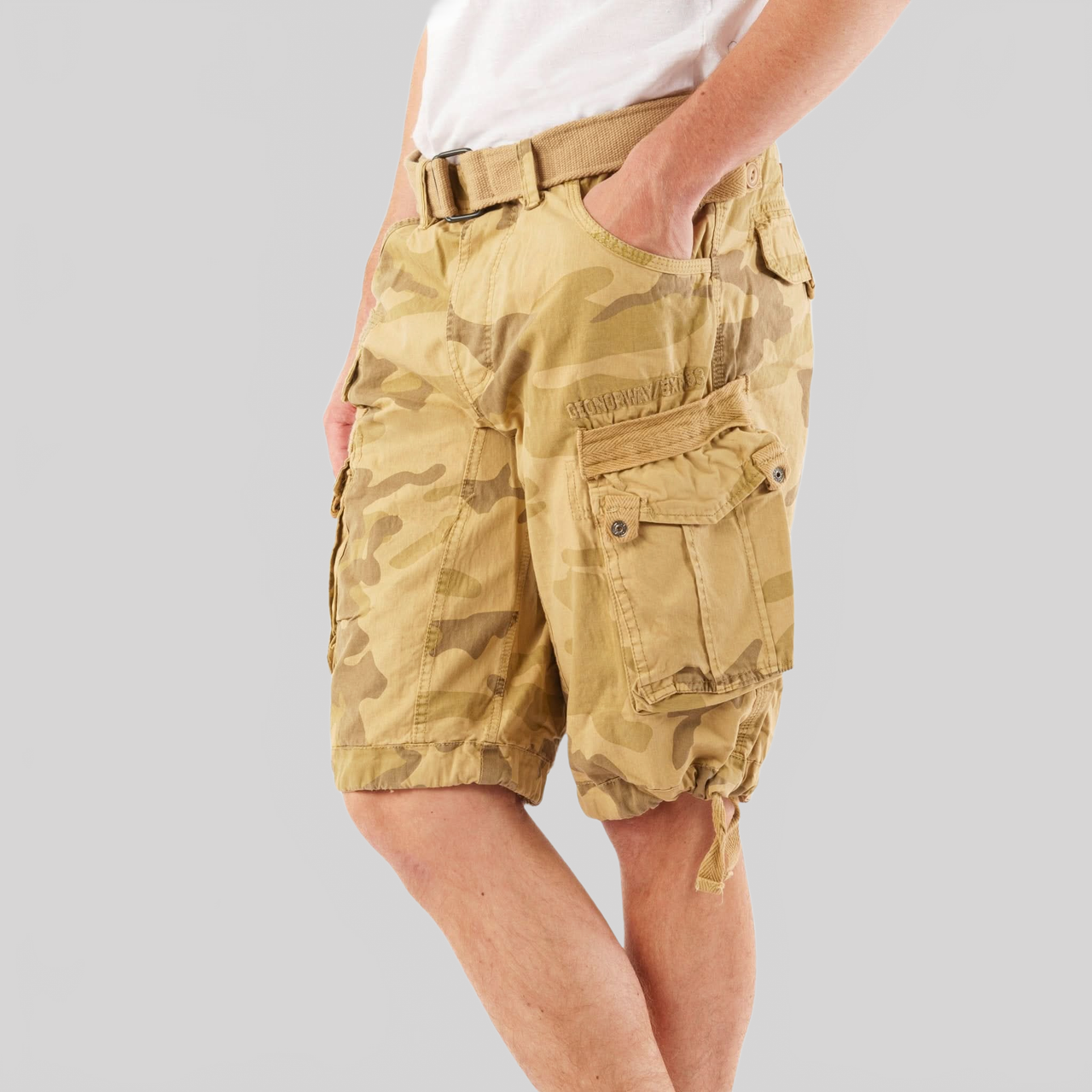 Geographical Norway Panoramique Homme - Bermuda Camo Beige - Geographical Norway - S Camo Beige