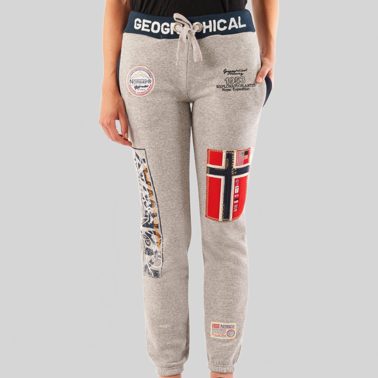 Geographical Norway Myer Femme - Pantalon de jogging bas resserré - Geographical Norway MYER_LADY_GRIS_CLAIR_S_EO_SDB-MYER_LADY_GRIS_CLAIR_M_EO_SDB-MYER_LADY_GRIS_CLAIR_L_EO_SDB-MYER_LADY_GRIS_CLAIR_XL_EO_SDB-MYER_LADY_GRIS_CLAIR_XXL_EO_SDB-MYER_LADY_NOIR_S_EO_SDB-MYER_LADY_NOIR_M_EO_SDB-MYER_LADY_NOIR_L_EO_SDB-MYER_LADY_NOIR_XL_EO_SDB-MYER_LADY_NOIR_XXL_EO_SDB