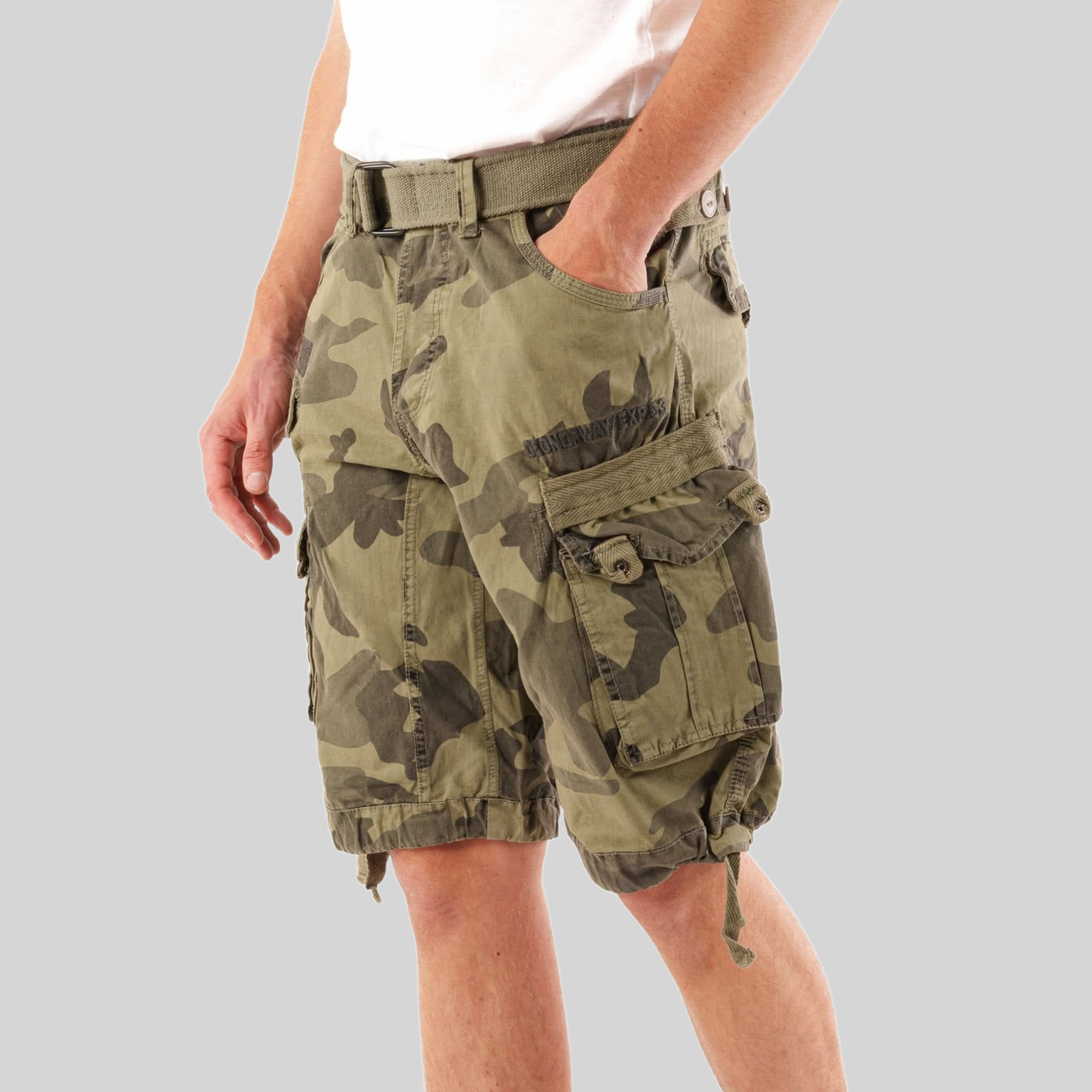 Geographical Norway Geographical Norway Panoramique Homme - Bermuda Camo Gris Clair - Geographical Norway - S Camo Gris Clair