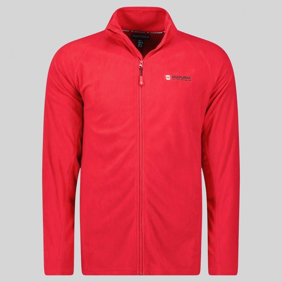 Tonneau Anapurna FZ Homme - Micro-zipped fleece with chest embroidery - Geographical Norway TONNEAU_MEN_FZ_ROUGE_S_AN_SDB-TONNEAU_MEN_FZ_GRIS_FONCE_S_AN_SDB-TONNEAU_MEN_FZ_ROUGE_XL_AN_SDB