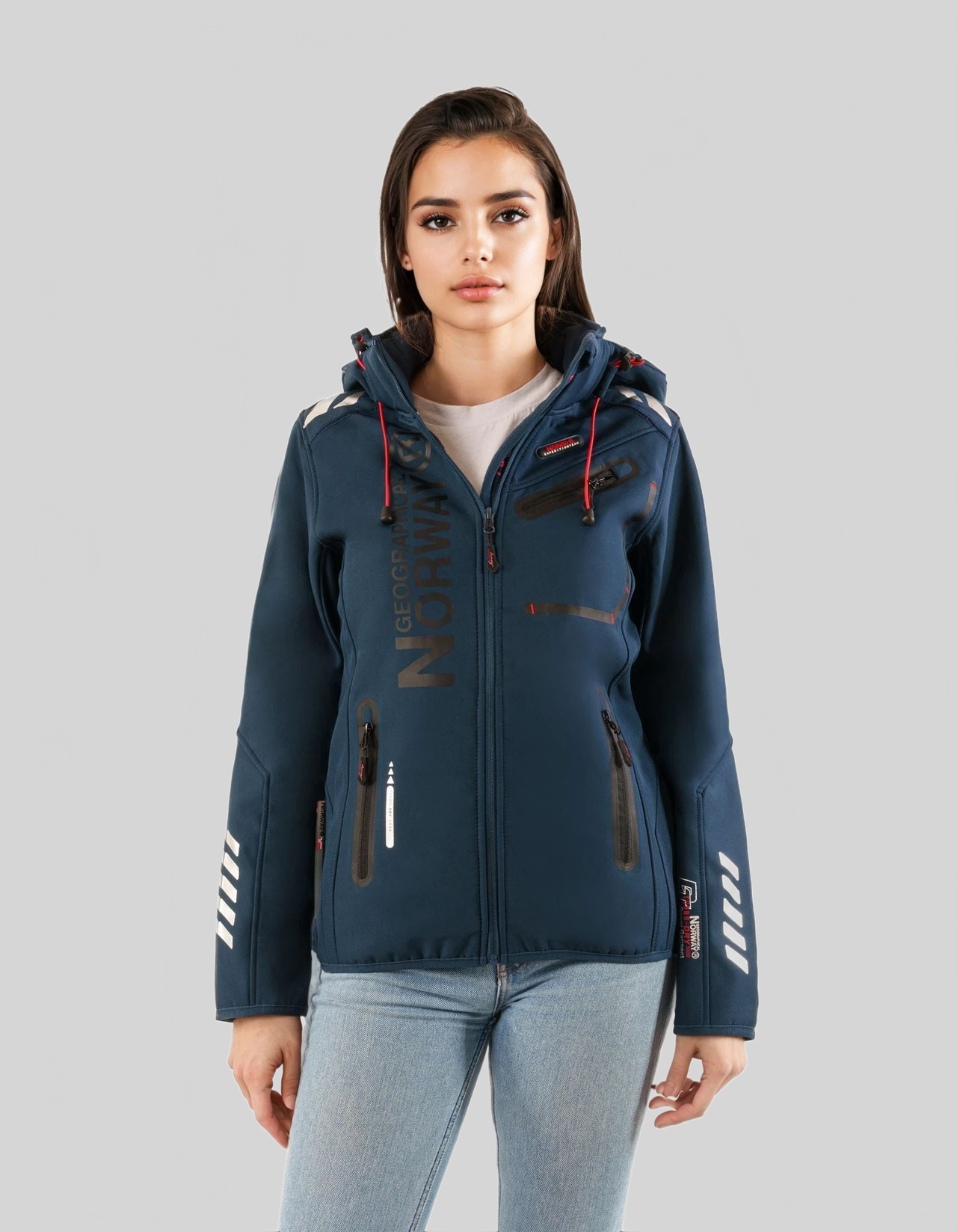 Geographical Norway Reine Femme - Softshell - Geographical Norway - S Noir Orange