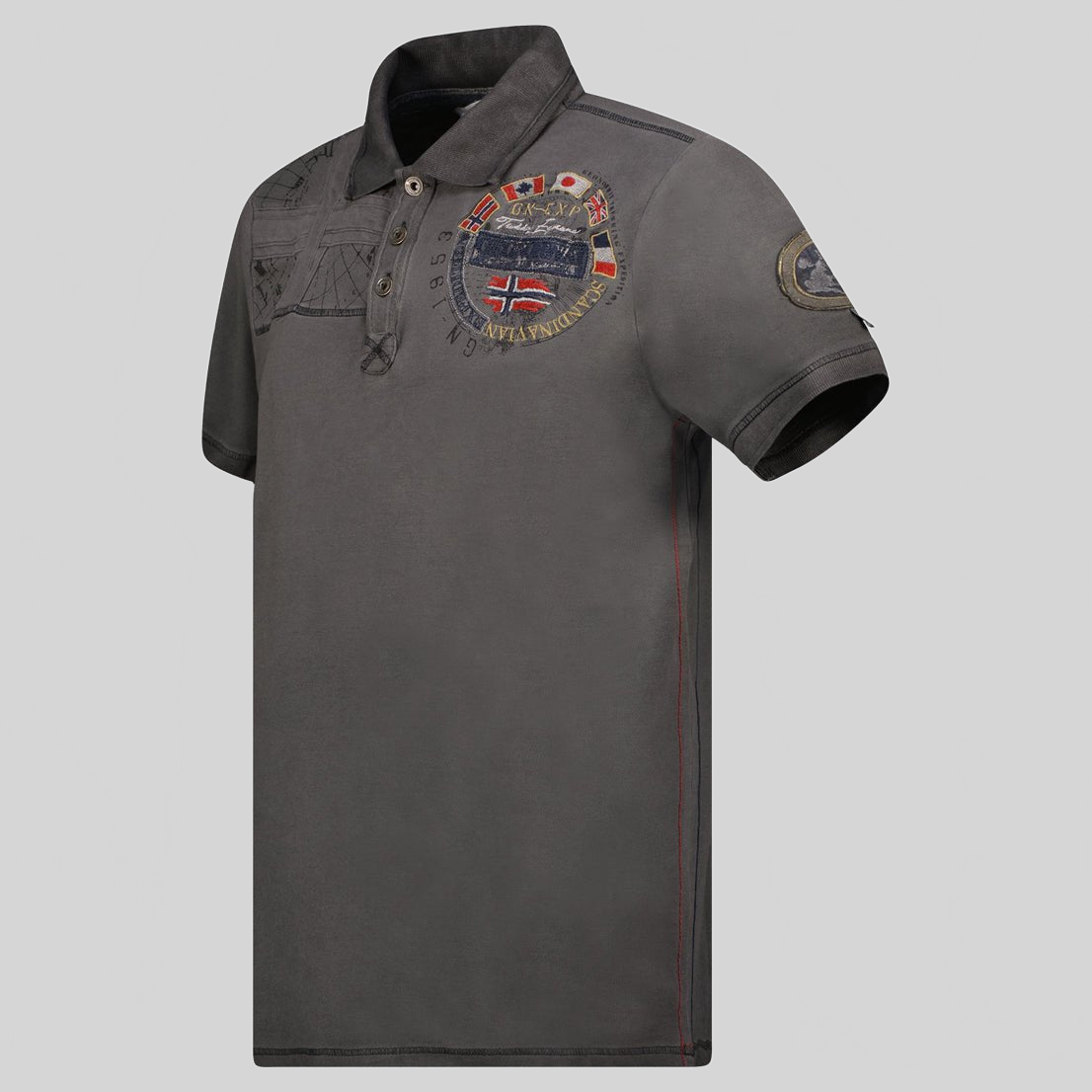 Geographical Norway KINFLAT Man - Polo Short Sleeve 100% Cotton - Geographical Norway KINFLAT_MEN_GRIS_CLAIR_SDB-KINFLAT_MEN_GRIS_CLAIR_M_SDB-KINFLAT_MEN_GRIS_CLAIR_L_SDB- MenKINFLAT_MEN_GRIS_CLAIR_XL_SDB-KINFLAT_MEN_GRIS_CLAIR_XXL_SDB-KINFLAT_MEN_GRIS_CLAIR_3XL_SDB-KINFLAT_MEN_MARINE_S_SDB-KINFLAT_MEN_MARINE_M_SDB-KINFLAT_MEN_MARINE_L_SDB-KINFLAT_MEN_MARINE_XL_SDB
