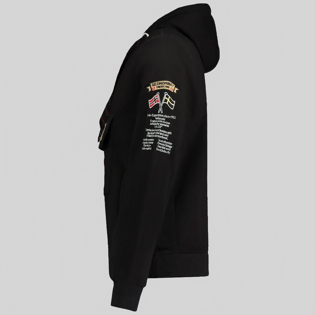 Gymclass Geo Norway Homme - Sweat à Capuche - Geographical Norway GYMCLASS_MEN_ROUGE_S_EO_SDB-GYMCLASS_MEN_NOIR_S_EO_SDB-GYMCLASS_MEN_MARINE_S_EO_SDB-GYMCLASS_MEN_GRIS_FONCE_M_EO_SDB-GYMCLASS_MEN_KAKI_L_EO_SDB