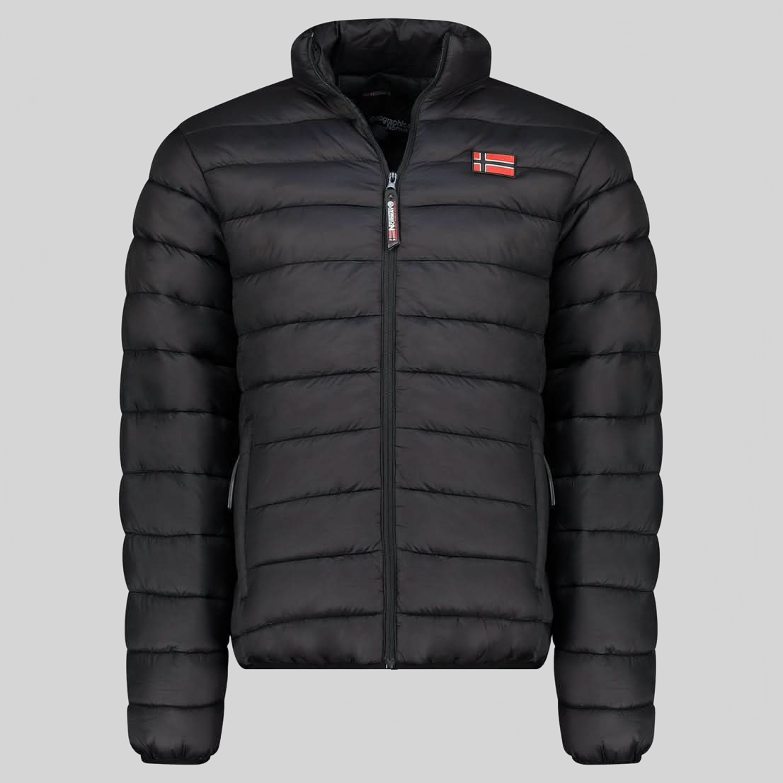 Geographical Norway AMIGOCLERC Homme - Blouson Matelassé avec Contraste - Geographical Norway - S Noir