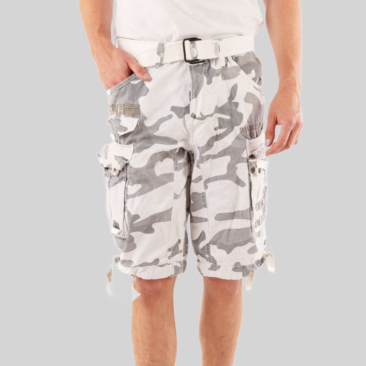 Geographical Norway Panoramique Homme - Bermuda Camo White - Geographical Norway - S Camo White