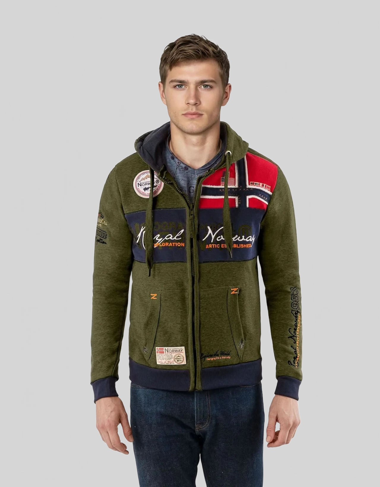 Geographical Norway Flyer Homme - Sweatshirt zippé - Geographical Norway FLYER_MEN_GRIS_CLAIR_S_SDB-FLYER_MEN_BLANC_M_SDB-FLYER_MEN_GRIS_CLAIR_M_SDB-FLYER_MEN_BLANC_L_SDB-FLYER_MEN_GRIS_CLAIR_L_SDB-FLYER_MEN_BLANC_XL_SDB-FLYER_MEN_GRIS_CLAIR_XL_SDB-FLYER_MEN_BLANC_XXL_SDB-FLYER_MEN_BLANC_3XL_SDB-FLYER_MEN_GRIS_CLAIR_XXL_SDB