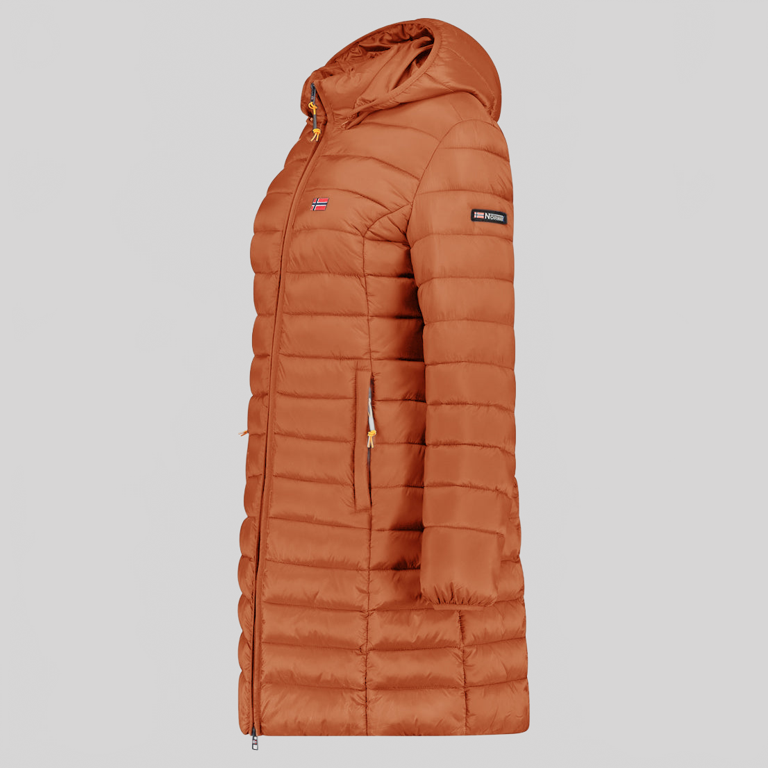 Geographical Norway ATIKOLOR LONG HOOD Mujer - Chaqueta Gris oscuro