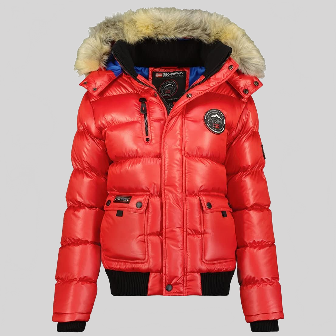 Geographical Norway Bugs Donna - Giacca imbottita con tasche piatte, Tasca con cerniera e cappuccio rimovibile - Geographical Norway BUGS_LADY_MARINE_SDB-BUGS_LADY_ROUGE_SDB-BUGS_LADY_NOIR_SDB-BUGS_LADY_MARINE_M_SDB-BUGS_LADY_RED_M_SDB-BUGS_LADY_BLACK_M_SDB-BUGS_LADY_MARINE_L_SDB-BUGS_LADY_RED_L_SDB-BUGS_LADY_BLACK_L_SDB-BUGS_LADY_MARINE_XL_SDB