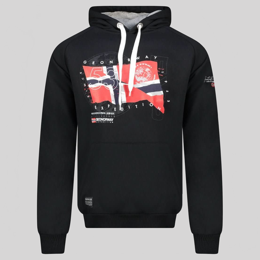 Geographical Norway GDRAP Homme - Kapuzenpullover mit Flagge und Aufdrucken - Geographical Norway GDRAP_MEN_MARINE_S_SDB-GDRAP_MEN_BLANC_S_SDB-GDRAP_MEN_MARINE_M_SDB-.GDRAP_MEN_WEISS_M_SDB-GDRAP_MEN_MARINE_L_SDB-GDRAP_MEN_BLANC_L_SDB-GDRAP_MEN_MARINE_XL_SDB-GDRAP_MEN_BLANC_XL_SDB-GDRAP_MEN_MARINE_XXL_SDB-GDRAP_MEN_BLANC_XXL_SDB