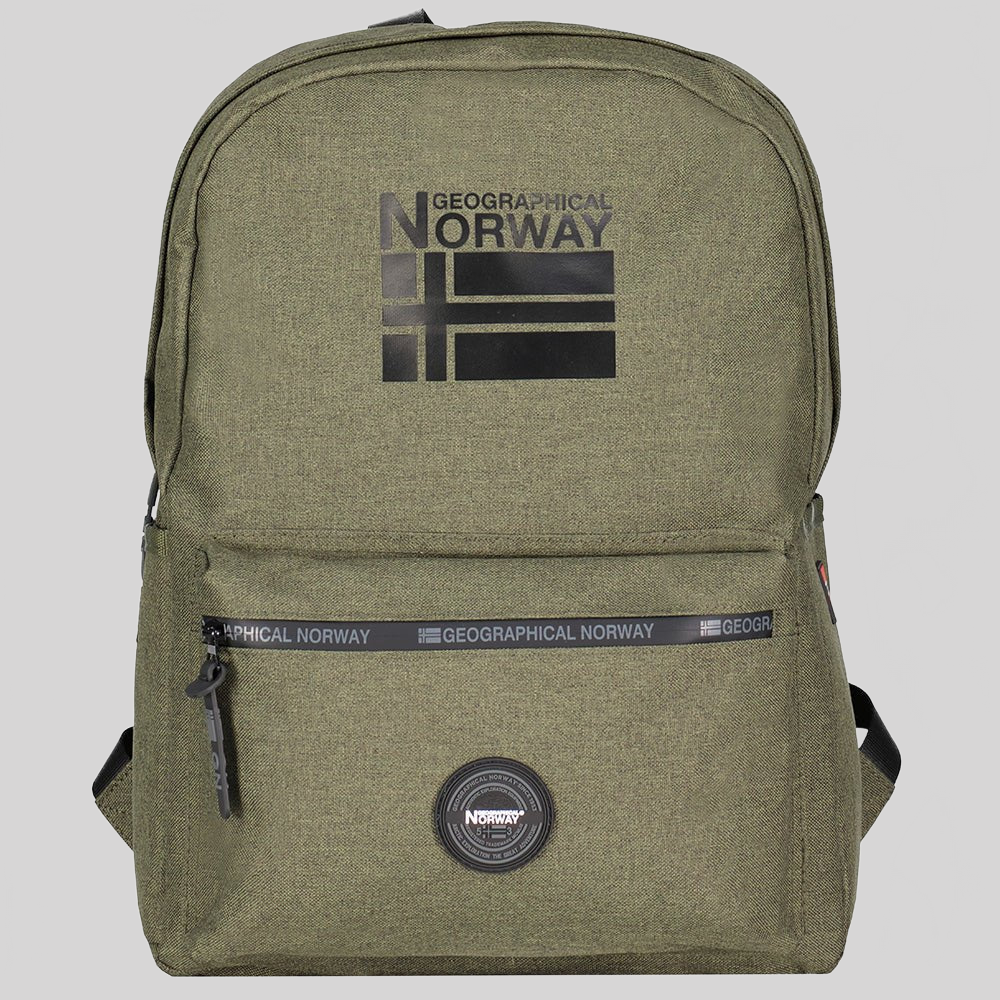Geographical Norway Santos - Zaino con tasca frontale con zip, stampe e bandiera - Geographical Norway SANTOS_SAC_MARINE_SDB-1-SANTOS_SAC_MARINE_SDB-5-SANTOS_SAC_KAKI_SDB-SANTOS_SAC_NOIR_SDB
