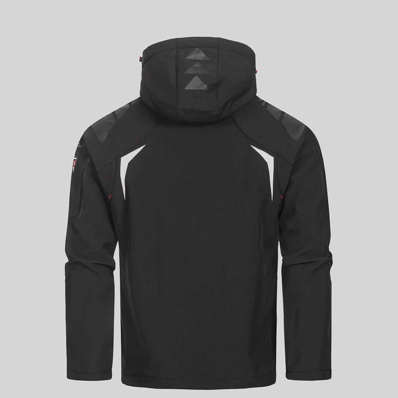 Geographical Norway Techno Homme - Softshell Jacket Black Red - Geographical Norway - S Black Red