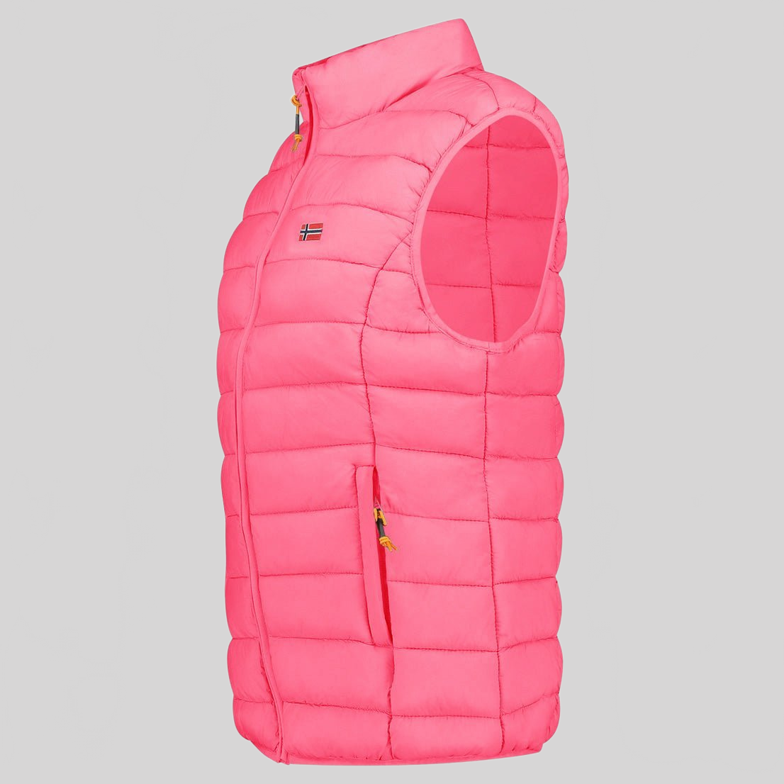 Geographical Norway VATIKOLOR Femme - Sleeveless vest with zip - Geographical Norway - S Flash pink