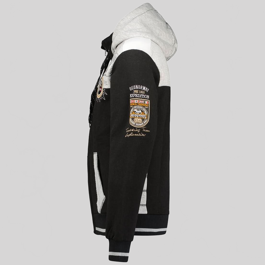 Geographical Norway Geday Homme - Sweatshirt mit Reißverschluss - Geographical Norway GEDAY_MEN_MARINE_S_EO_SDB-GEDAY_MEN_GRIS_FONCE_S_EO_SDB-GEDAY_MEN_GRIS_CLAIR_S_EO_SDB-GEDAY_MEN_NOIR_S_EO_SDB-.GEDAY_MEN_MARINE_M_EO_SDB-GEDAY_MEN_CLAIR_GRAIS_M_EO_SDB-GEDAY_MEN_SCHWARZ_M_EO_SDB-GEDAY_MEN_GRAIS_FONCE_M_EO_SDB-GEDAY_MEN_MARINE_L_EO_SDB-GEDAY_MEN_SCHWARZ_L_EO_SDB