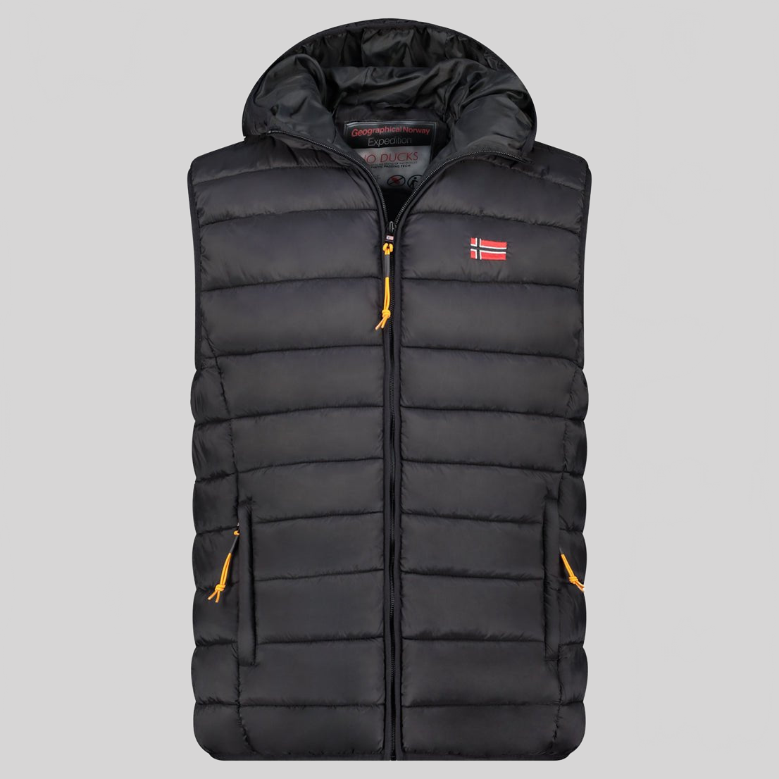 Geographical Norway Vamigolor Hood Homme - Doudoune sans manches à capuche - Geographical Norway VAMIGOLOR_MEN_HOOD_NOIR_S_SDB