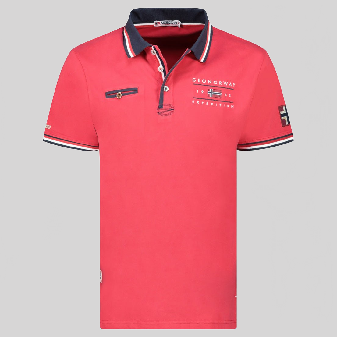 Geographical Norway KONBUSTYBLE Homme - Polo à Manches Courtes 100% Coton - Geographical Norway KONBUSTYBLE_MEN_GRIS_CLAIR_S_SDB-KONBUSTYBLE_MEN_GRIS_CLAIR_M_SDB-KONBUSTYBLE_MEN_GRIS_CLAIR_L_SDB-KONBUSTYBLE_MEN_GRIS_CLAIR_XL_SDB-KONBUSTYBLE_MEN_GRIS_CLAIR_XXL_SDB-KONBUSTYBLE_MEN_GRIS_CLAIR_3XL_SDB-KONBUSTYBLE_MEN_MARINE_S_SDB-KONBUSTYBLE_MEN_MARINE_M_SDB-KONBUSTYBLE_MEN_MARINE_L_SDB-KONBUSTYBLE_MEN_MARINE_XL_SDB