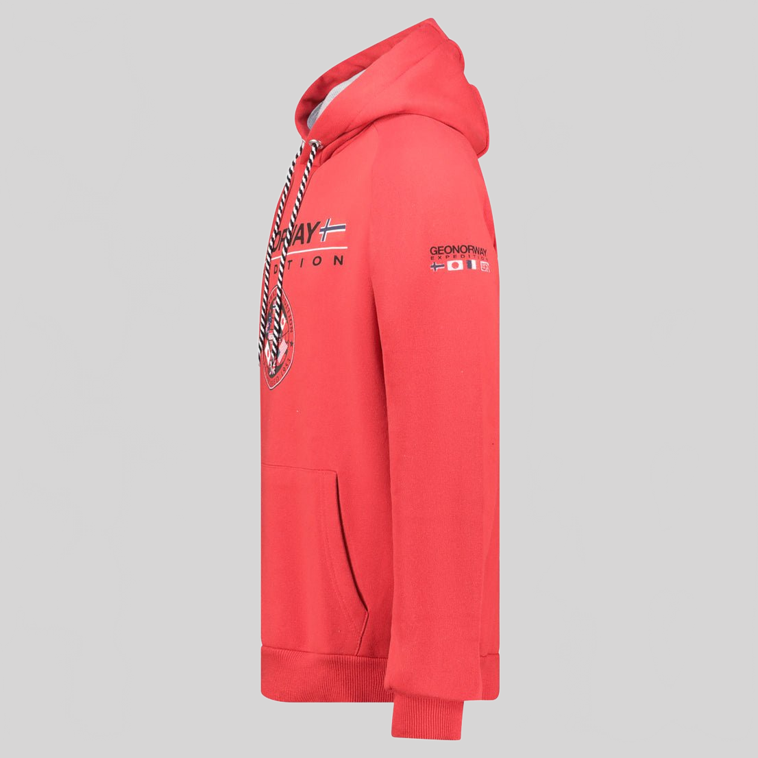 Geographical Norway GVICK Homme - Kapuzenpullover mit Aufdrucken und Flagge - Geographical Norway GVICK_MEN_NOIR_S_SDB-GVICK_MEN_NOIR_MSDB-GVICK_MEN_NOIR_L_SDB-.GVICK_MEN_SCHWARZ_XL_SDB-GVICK_MEN_SCHWARZ_XXL_SDB-GVICK_MEN_SCHWARZ_3XL_SDB-GVICK_MEN_GRIS_FONCE_S_SDB-GVICK_MEN_GRIS_FONCE_M_SDB-GVICK_MEN_GRIS_FONCE_SDB-GVICK_MEN_GRIS_FONCE_XL_SDB