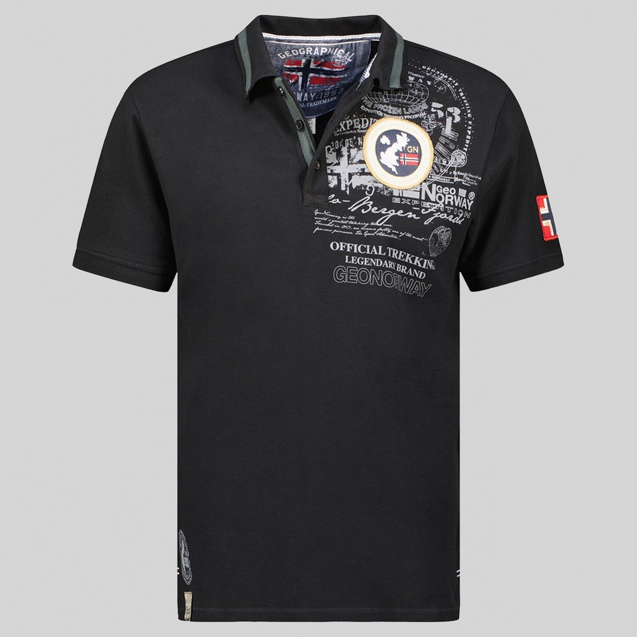 Geographical Norway KARUEN Hombre - Polo Manga Corta 100% Algodón - Geographical Norway KARUEN_MEN_MARINE_S_SDB-KARUEN_MEN_MARINE_SDB-KARUEN_MEN_MARINE_L_SDB-KARUEN_MEN_MARINE_XL_SDB-KARUEN_MEN_MARINE_XXL_SDB-KARUEN_MEN_MARINE_3XL_SDB-KARUEN_MEN_GRIS_FONCE_SDB-KARUEN_MEN_GRIS_FONCE_M_SDB-KARUEN_MEN_GRIS_FONCE_L_SDB-KARUEN_MEN_GRIS_FONCE_XL_SDB