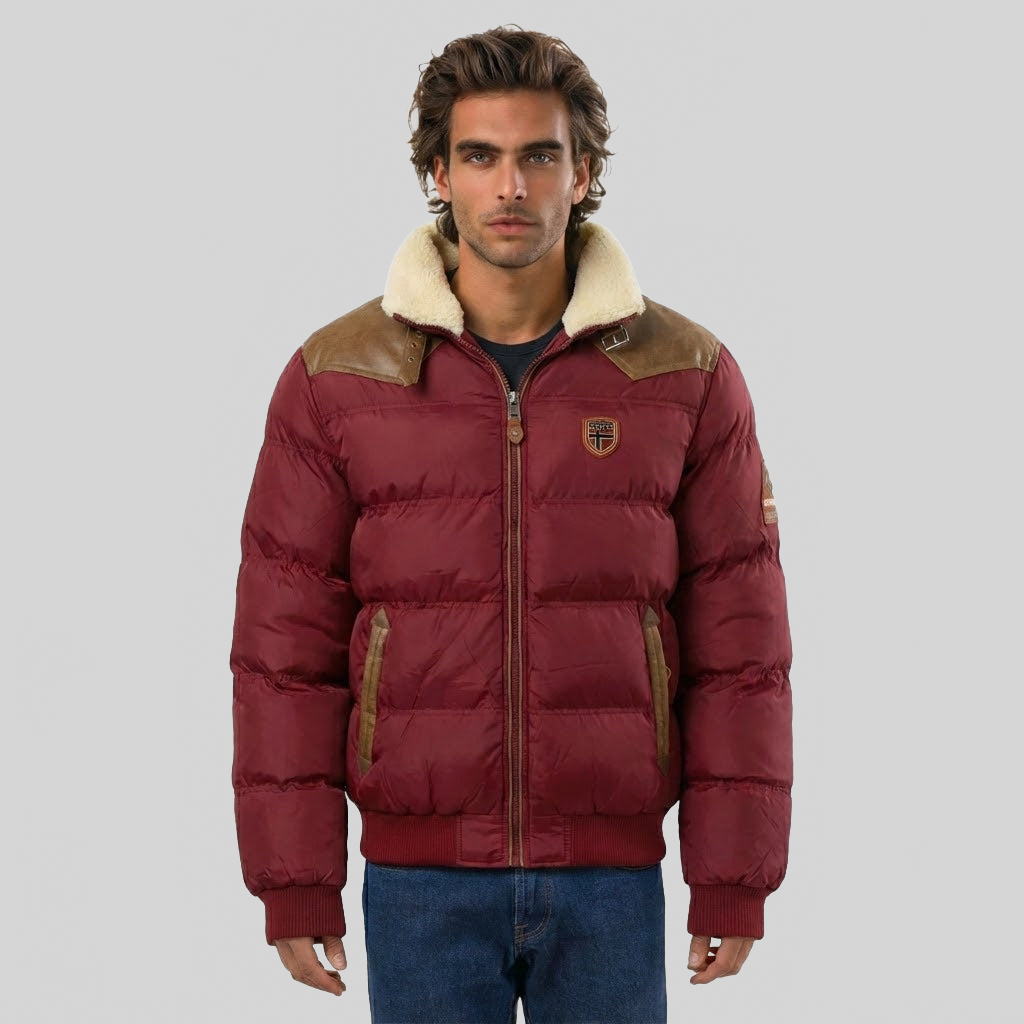 Geographical Norway Abramovitch Man - Dark grey quilted Puffer jacket - Geographical Norway - S Dark grey