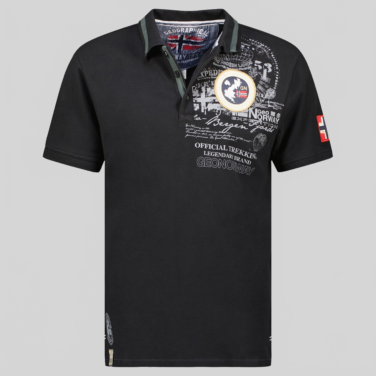 Geographical Norway KARUEN Hombre - Polo Manga Corta 100% Algodón - Geographical Norway KARUEN_MEN_MARINE_S_SDB-KARUEN_MEN_MARINE_SDB-KARUEN_MEN_MARINE_L_SDB-KARUEN_MEN_MARINE_XL_SDB-KARUEN_MEN_MARINE_XXL_SDB-KARUEN_MEN_MARINE_3XL_SDB-KARUEN_MEN_GRIS_FONCE_SDB-KARUEN_MEN_GRIS_FONCE_M_SDB-KARUEN_MEN_GRIS_FONCE_L_SDB-KARUEN_MEN_GRIS_FONCE_XL_SDB