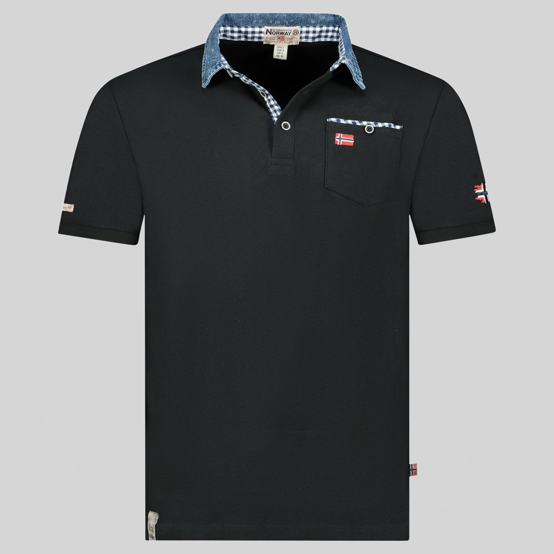 Geographical Norway Kerwin Homme - Polo avec poche, imprimés et détails drapeaux - Geographical Norway KERWIN_MEN_BLANC_CASSE_S_SDB-KERWIN_MEN_NOIR_S_SDB-KERWIN_MEN_MARINE_S_SDB-KERWIN_MEN_GRIS_CLAIR_S_SDB-KERWIN_MEN_BLANC_CASSE_M_SDB-KERWIN_MEN_MARINE_M_SDB-KERWIN_MEN_GRIS_CLAIR_M_SDB-KERWIN_MEN_NOIR_M_SDB-KERWIN_MEN_BLANC_CASSE_L_SDB-KERWIN_MEN_GRIS_CLAIR_L_SDB