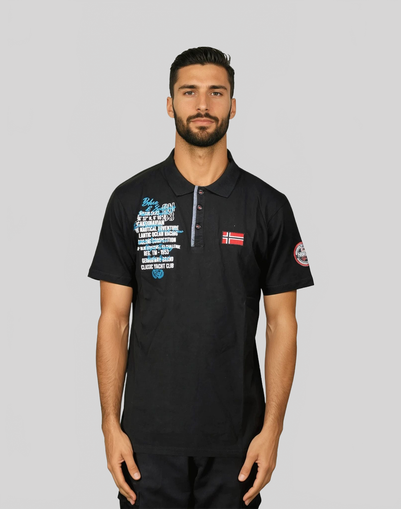 Geographical Geographical Norway KANCRE Men - Polo de manga corta, Bandera y escudo - Geographical Norway KANCRE_MEN_GRIS_CLAIR_S_SDB-KANCRE_MEN_GRIS_CLAIR_M_SDB-KANCRE_MEN_GRIS_CLAIR_L_SDB-KANCRE_MEN_GRIS_CLAIR_XL_SDB-KANCRE_MEN_GRIS_CLAIR_XXL_SDB-KANCRE_MEN_MARINE_M_SDB-KANCRE_MEN_MARINE_L_SDB-KANCRE_MEN_MARINE_XL_SDB-KANCRE_MEN_MARINE_XXL_SDB-KANCRE_MEN_MARINE_3XL_SDB