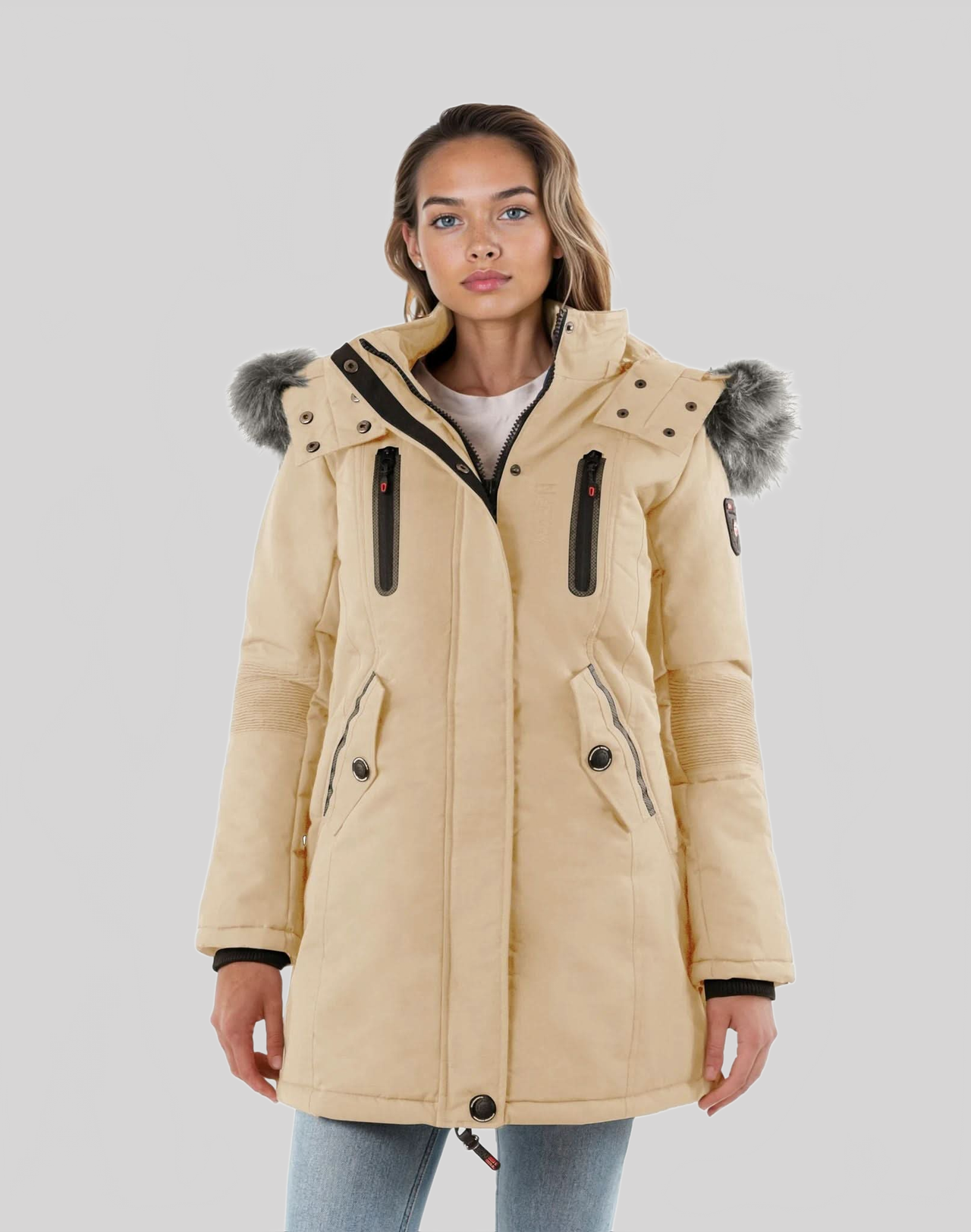 Geographical Norway Coraly Femme - Parka - Geographical Norway CORALY_LADY_BEIGE_S_SDB-CORALY_LADY_BEIGE_M_SDB-CORALY_LADY_BEIGE_L_SDB-CORALY_LADY_BEIGE_XL_SDB-CORALY_LADY_BEIGE_XXL_SDB-CORALY_LADY_KAKI_S_SDB-CORALY_LADY_KAKI_M_SDB-CORALY_LADY_KAKI_L_SDB-CORALY_LADY_KAKI_XL_SDB-CORALY_LADY_KAKI_XXL_SDB