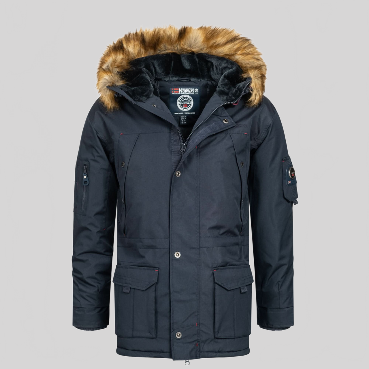 Geographical Norway Abiosaure Men - Warm hooded parka - Geographical Norway ABIOSAURE_MEN_GRIS_FONCE_SDB-ABIOSAURE_MEN_GRIS_FONCE_M_SDB-ABIOSAURE_MEN_GRIS_FONCE_L_SDB-ABIOSAUR_MEN_GRIS_FONCE_XL_SDB-ABIOSAUR_MEN_GRIS_FONCE_XXL_SDB-ABIOSAUR_MEN_GRIS_FONCE_3XL_SDB-ABIOSAUR_MEN_KAKI_S_SDB-ABIOSAUR_MEN_KAKI_M_SDB-ABIOSAUR_MEN_KAKI_L_SDB-ABIOSAUR_MEN_KAKI_XL_SDB