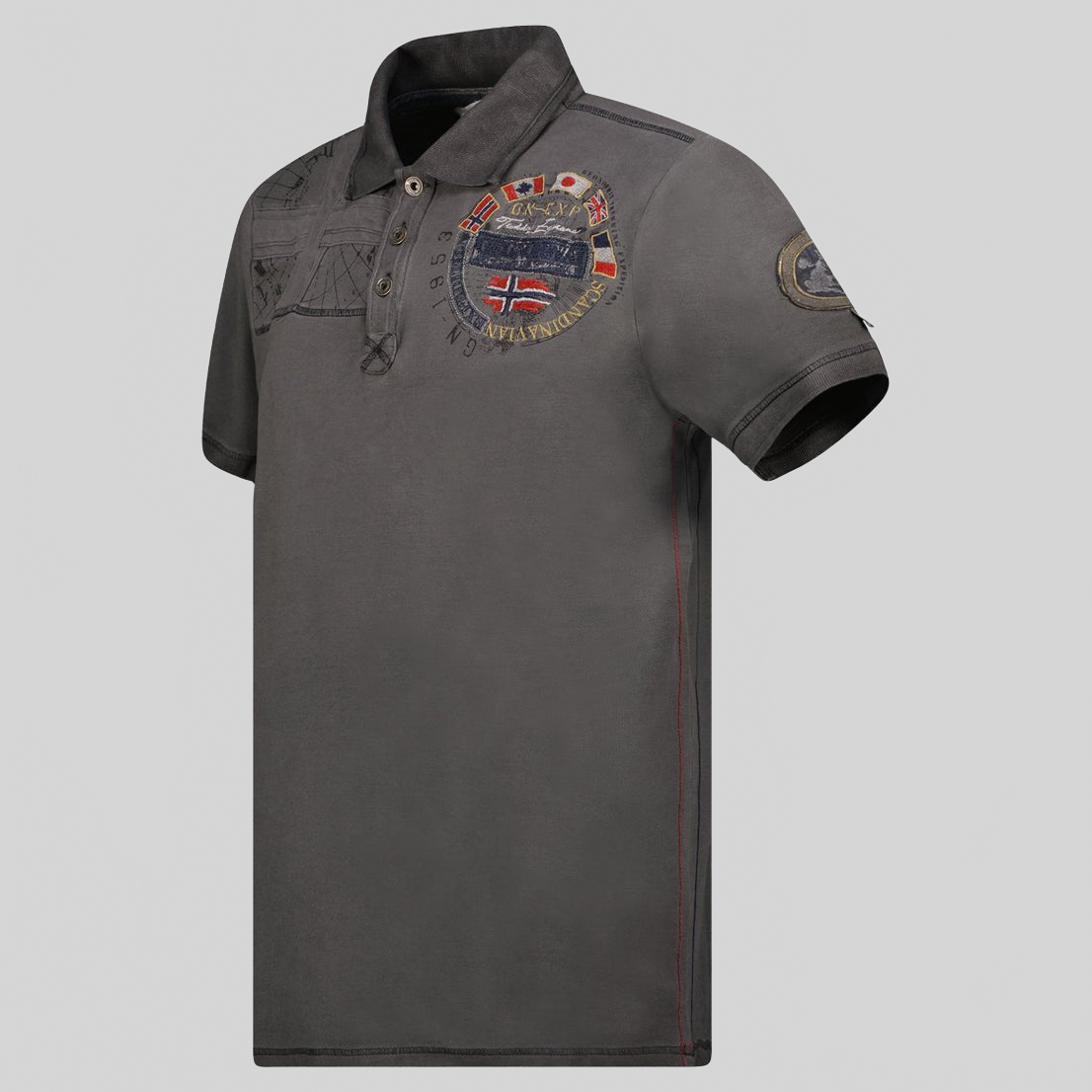 Geographical Norway KINFLAT Man - Polo Short Sleeve 100% Cotton - Geographical Norway KINFLAT_MEN_GRIS_CLAIR_SDB-KINFLAT_MEN_GRIS_CLAIR_M_SDB-KINFLAT_MEN_GRIS_CLAIR_L_SDB- MenKINFLAT_MEN_GRIS_CLAIR_XL_SDB-KINFLAT_MEN_GRIS_CLAIR_XXL_SDB-KINFLAT_MEN_GRIS_CLAIR_3XL_SDB-KINFLAT_MEN_MARINE_S_SDB-KINFLAT_MEN_MARINE_M_SDB-KINFLAT_MEN_MARINE_L_SDB-KINFLAT_MEN_MARINE_XL_SDB