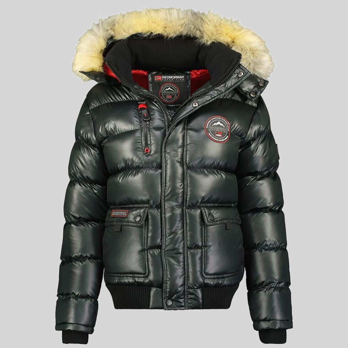 Geographical Norway Bugs Donna - Giacca imbottita con tasche piatte, Tasca con cerniera e cappuccio rimovibile - Geographical Norway BUGS_LADY_MARINE_SDB-BUGS_LADY_ROUGE_SDB-BUGS_LADY_NOIR_SDB-BUGS_LADY_MARINE_M_SDB-BUGS_LADY_RED_M_SDB-BUGS_LADY_BLACK_M_SDB-BUGS_LADY_MARINE_L_SDB-BUGS_LADY_RED_L_SDB-BUGS_LADY_BLACK_L_SDB-BUGS_LADY_MARINE_XL_SDB