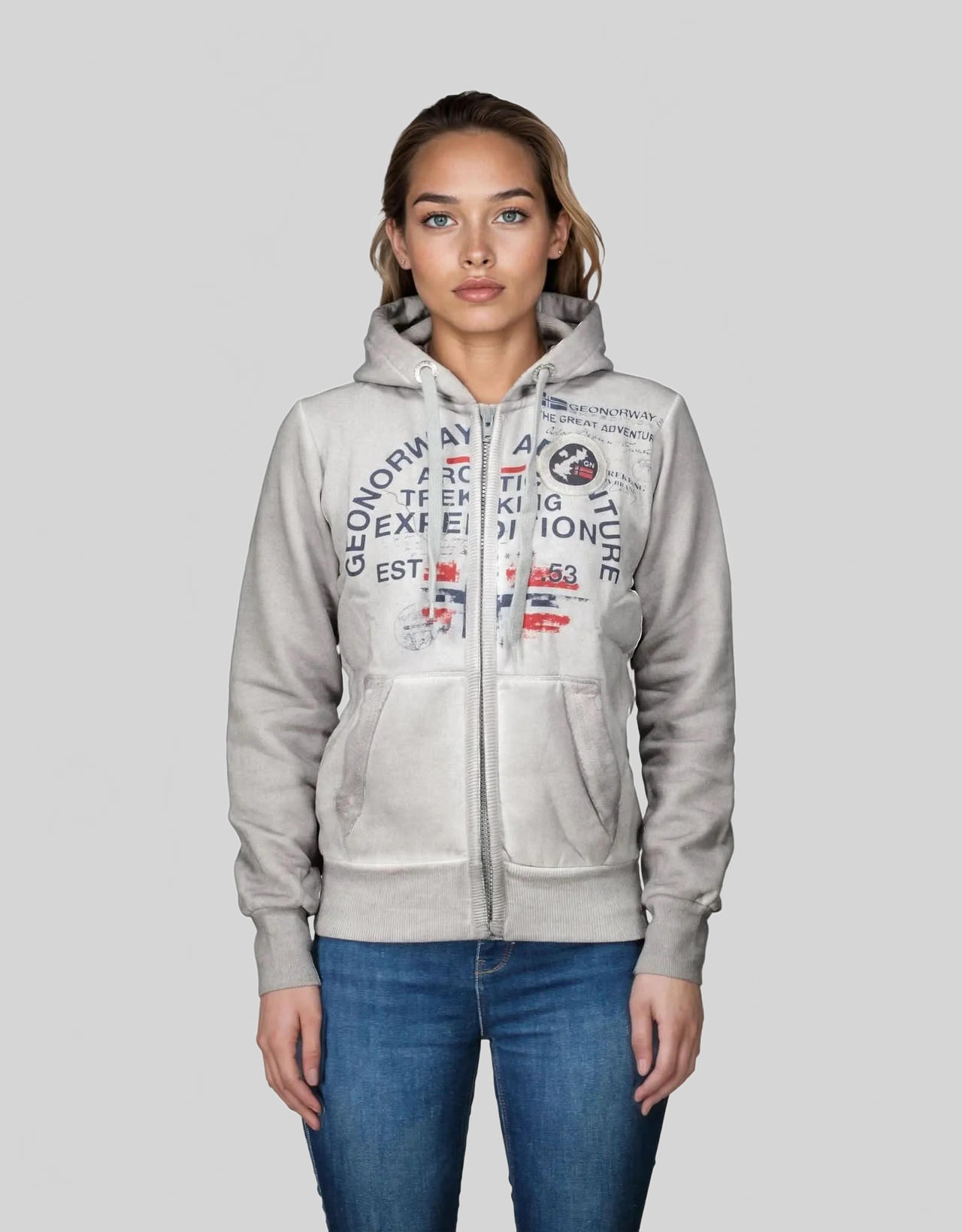 Geographical Norway Gergen Donna - Felpa con zip - Geographical Norway GERGEN_LADY_GRIS_CLAIR_SDB-GERGEN_LADY_GRIS_CLAIR_M_SDB-GERGEN_LADY_GRIS_CLAIR_L_SDB-GERGEN_LADY_LIGHT_GREY_XL_SDB-GERGEN_LADY_LIGHT_GREY_XXL_SDB-GERGEN_LADY_MARINE_SDB-GERGEN_LADY_MARINE_M_SDB-GERGEN_LADY_MARINE_L_SDB-GERGEN_LADY_MARINE_XL_SDB-GERGEN_LADY_MARINE_XXL_SDB