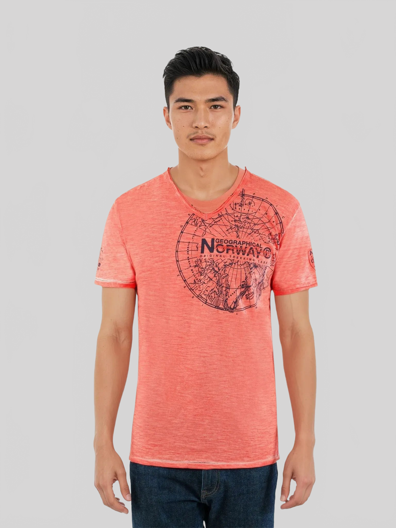 Geographical Norway Jimperable Homme - T-shirt manches courtes col V - Geographical Norway JIMPERABLE_MEN_BLEU_CIEL_M_SDB-JIMPERABLE_MEN_CORAIL_M_SDB-JIMPERABLE_MEN_BLANC_S_SDB-JIMPERABLE_MEN_BLEU_CIEL_L_SDB-JIMPERABLE_MEN_CORAIL_L_SDB-JIMPERABLE_MEN_BLANC_M_SDB-JIMPERABLE_MEN_BLEU_CIEL_XL_SDB-JIMPERABLE_MEN_CORAIL_XL_SDB-JIMPERABLE_MEN_BLANC_L_SDB-JIMPERABLE_MEN_CORAIL_XXL_SDB